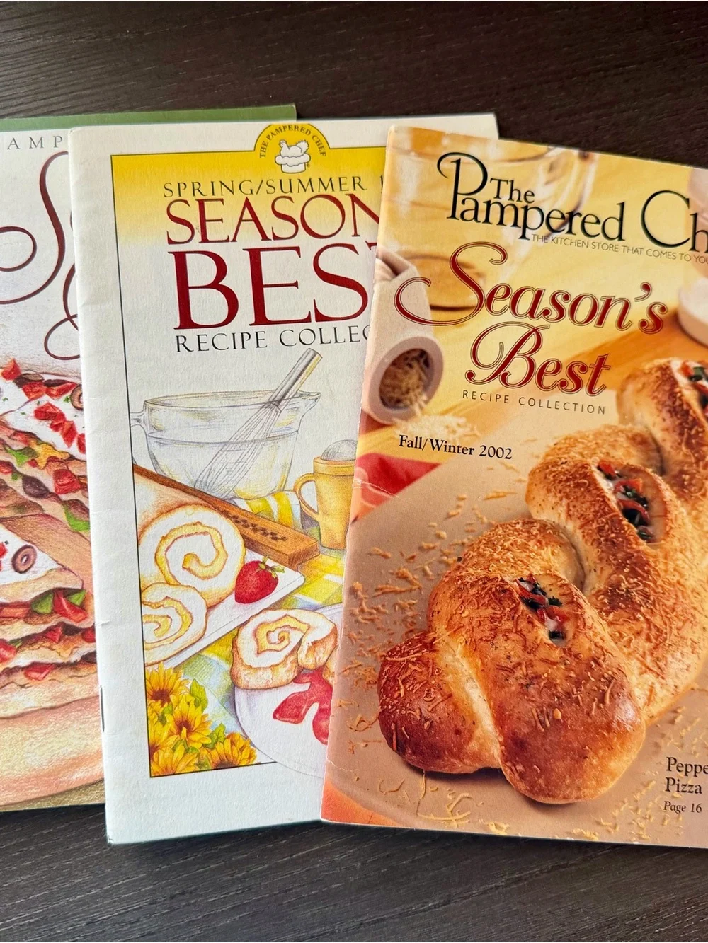 Vintage Pampered Chef Season’s Best Cookbooks Set of 3